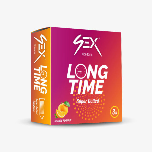4ex Super Dotted Condoms 3s (Orange)