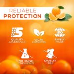 4ex Long-time  Super Dotted Condoms  Orange Flavor 3s - Image 5