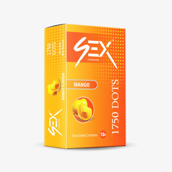 4ex 1750 Dots Condoms 10s (Mango)