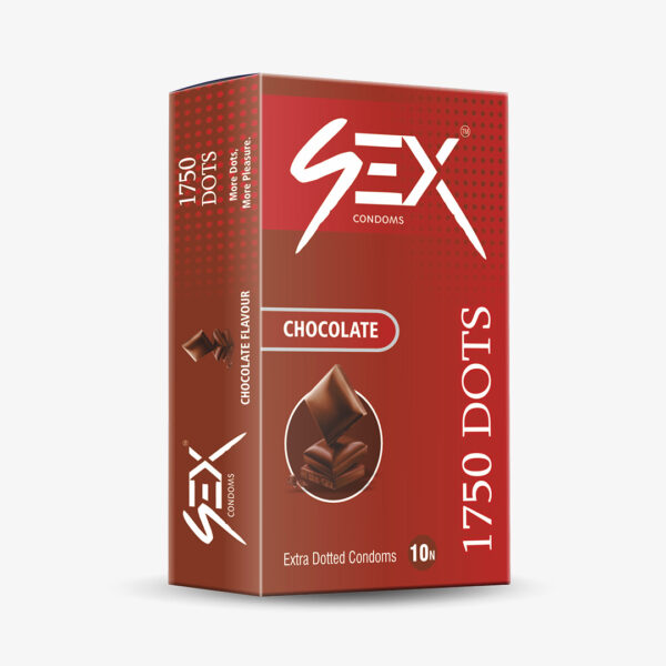 4ex 1750 Dots Condoms 10s (Chocolate)