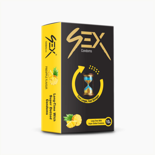 4ex Super Dotted Condoms 10s (Pineapple)