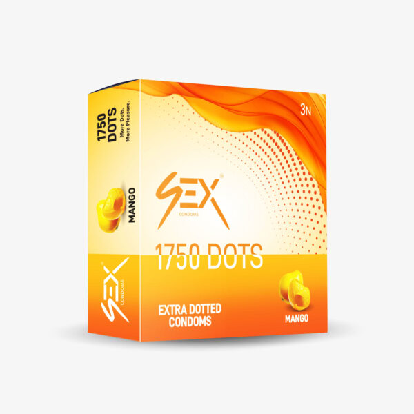 4ex 1750 Dots Condoms 3s (Mango)