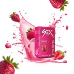 4ex 1750 Extra Dotted  Strawberry Flavor Condoms  10s - Image 2