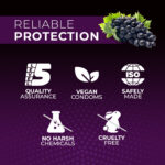 4ex 1750 Extra Dotted Black Grapes Flavor Condoms 10s - Image 5